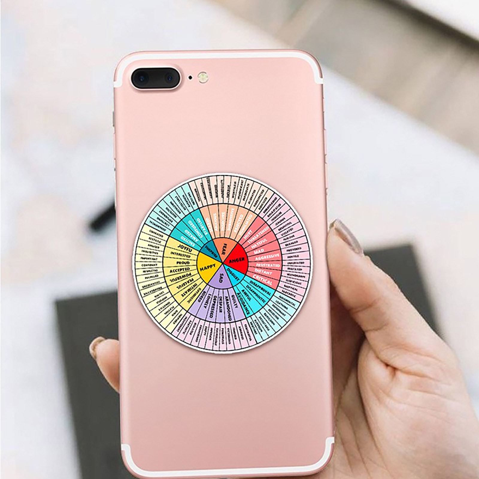 Emotion Wheel Chart Feeling Wh - Kids Education Charts 评论和价格
