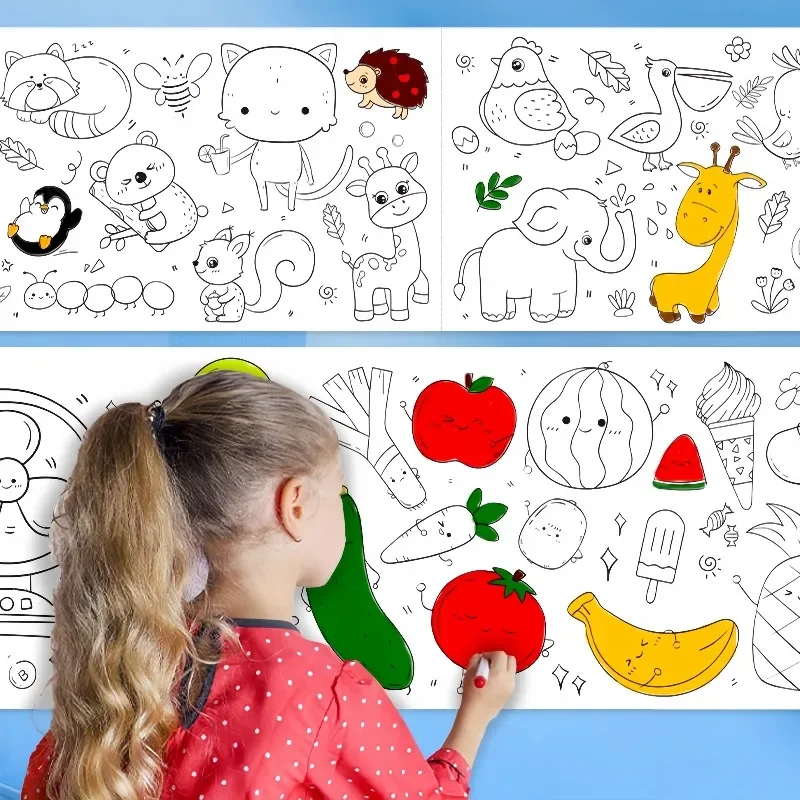 Kids Coloring Paper Roll Stick - Kids Education Laptop 评论和价格