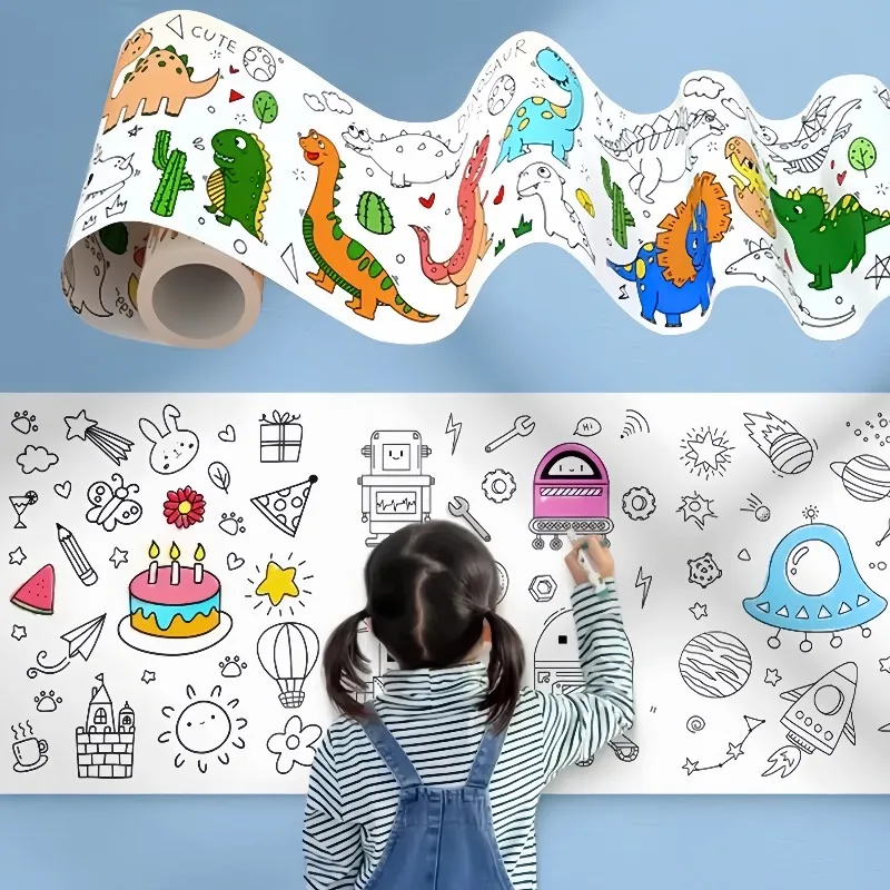 Kids Coloring Paper Roll Stick - Kids Education Laptop 评论和价格