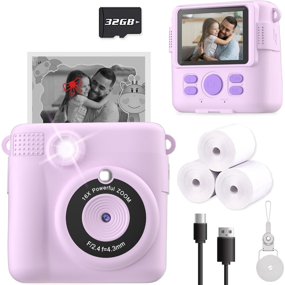Instant Print Camera for Kids, - Kids Educational Videos 评论和价格