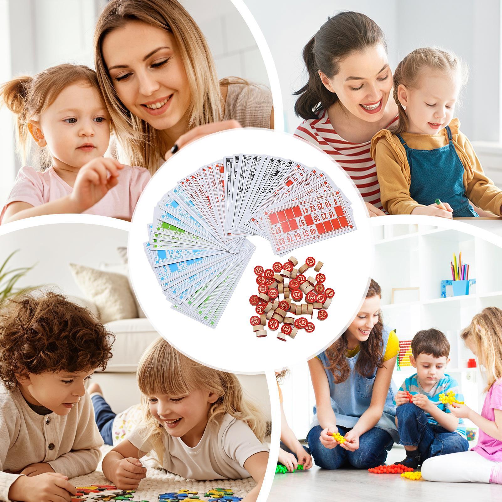 Bingo Game Wooden Funny Educat - Kids Education Group 评论和价格