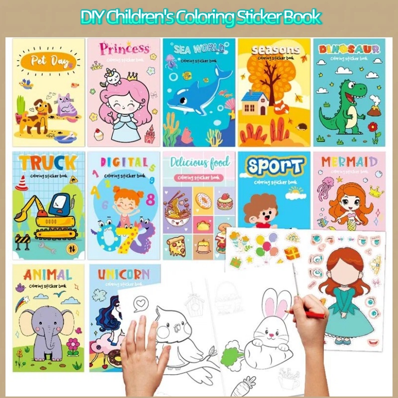 Coloring Book Children Sticker - Kids Education Laptop 评论和价格
