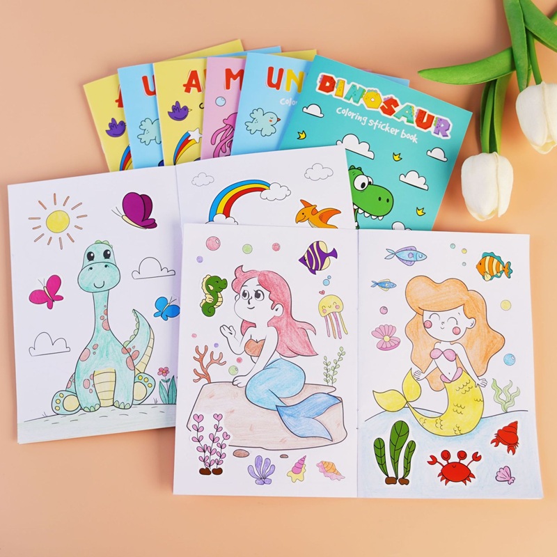Coloring Book Children Sticker - Kids Education Laptop 评论和价格