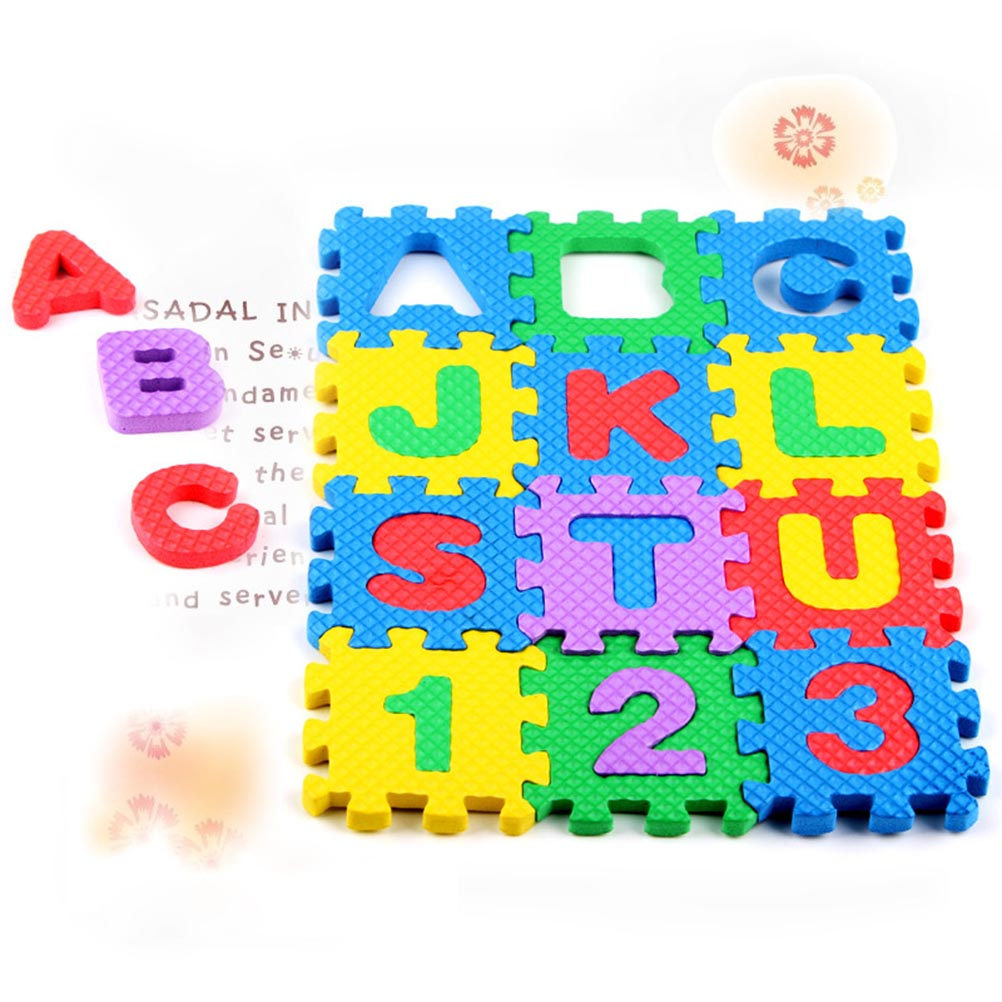 144pcs Number Alphabet Puzzle  - Kids Yoga Education 评论和价格