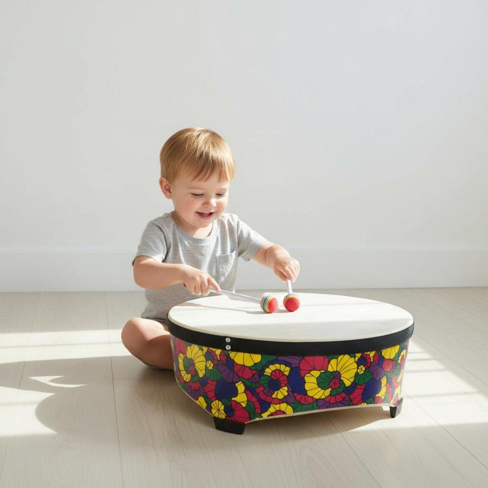 22 Inch Wooden Kids Floor Drum - Kids Education Group 评论和价格