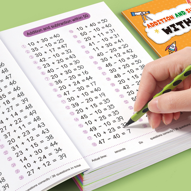 64 Pages Arithmetic Math Exerc - Kids Education Laptop 评论和价格