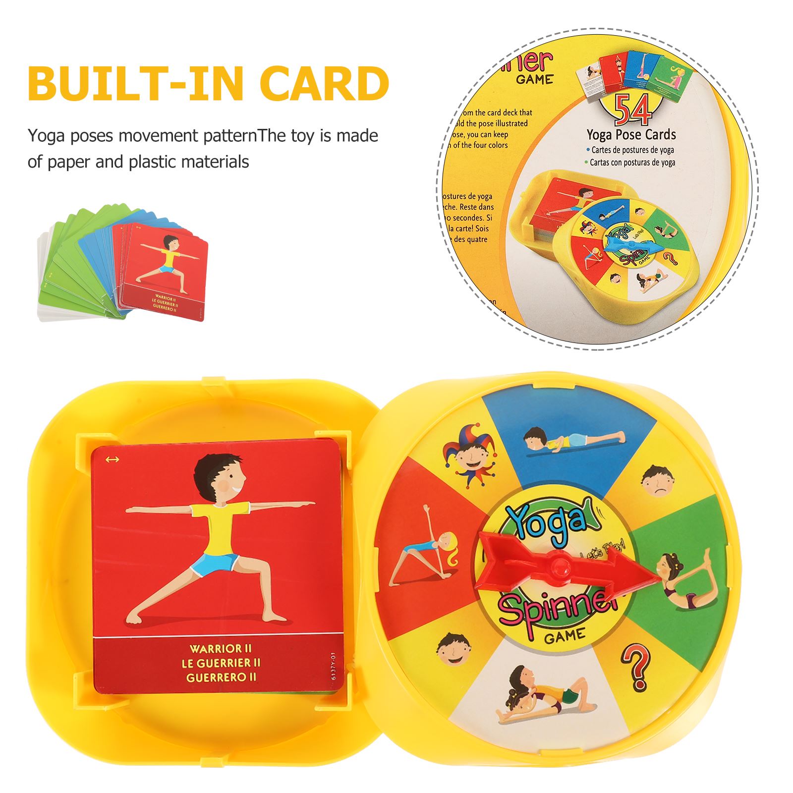 1Set Yoga Pose Game Kids Educa - Kids Yoga Education 评论和价格