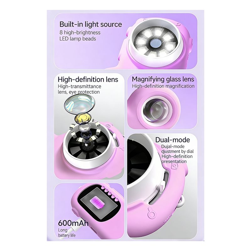 FBIL-2 In 1 Microscope For Kid - Kids Educational Videos 评论和价格
