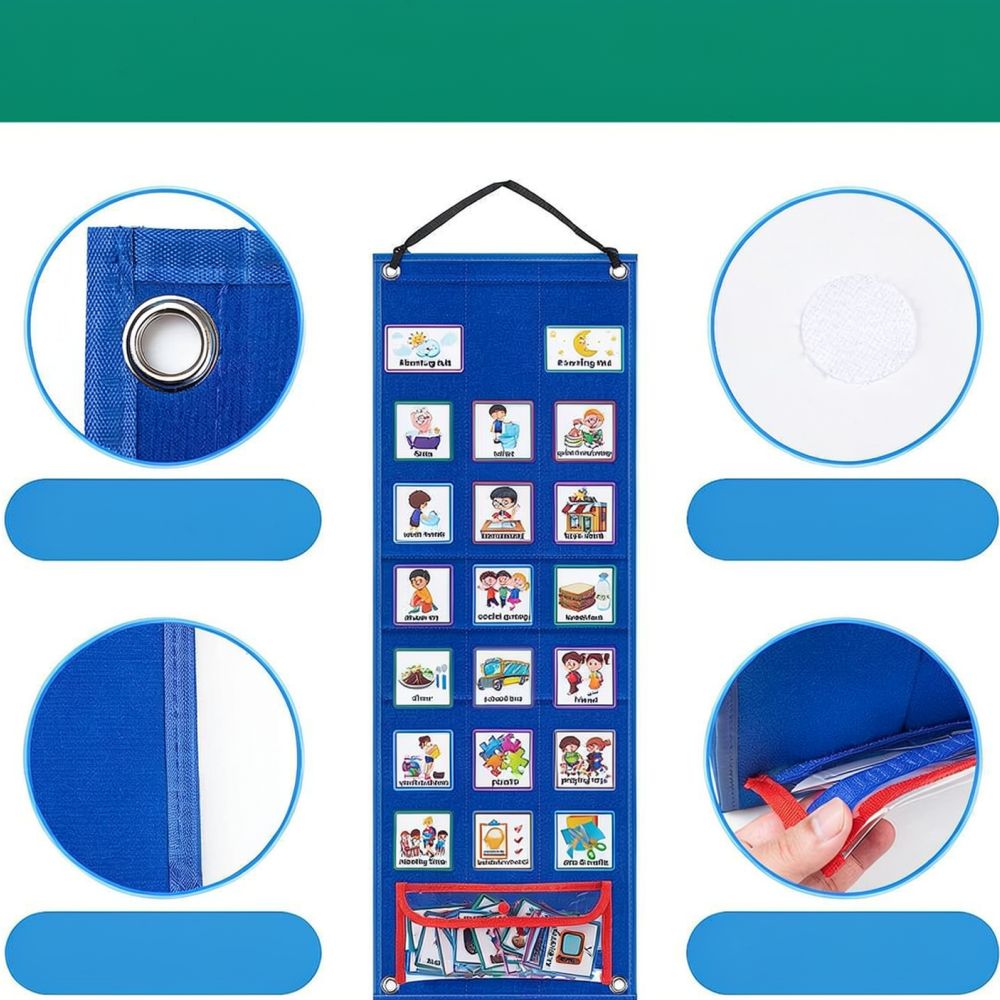 Visual Schedule Board For Kids - Kids Education Charts 评论和价格