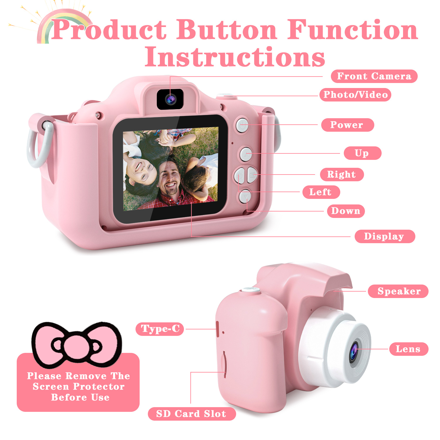 Kids Camera for Girls 1080P HD - Kids Educational Videos 评论和价格