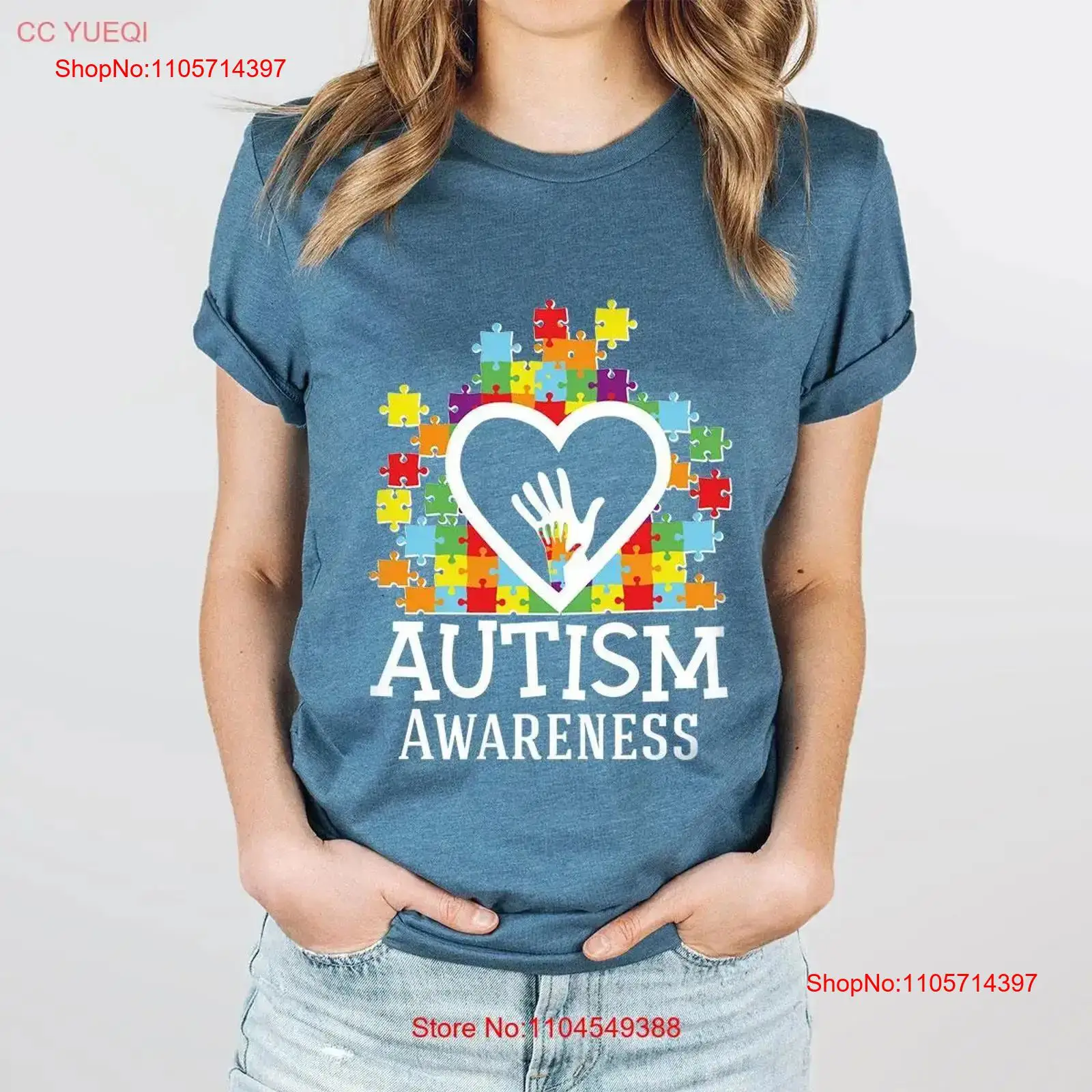 Autism Awareness T Shirt Heart - Kids Education Group 评论和价格