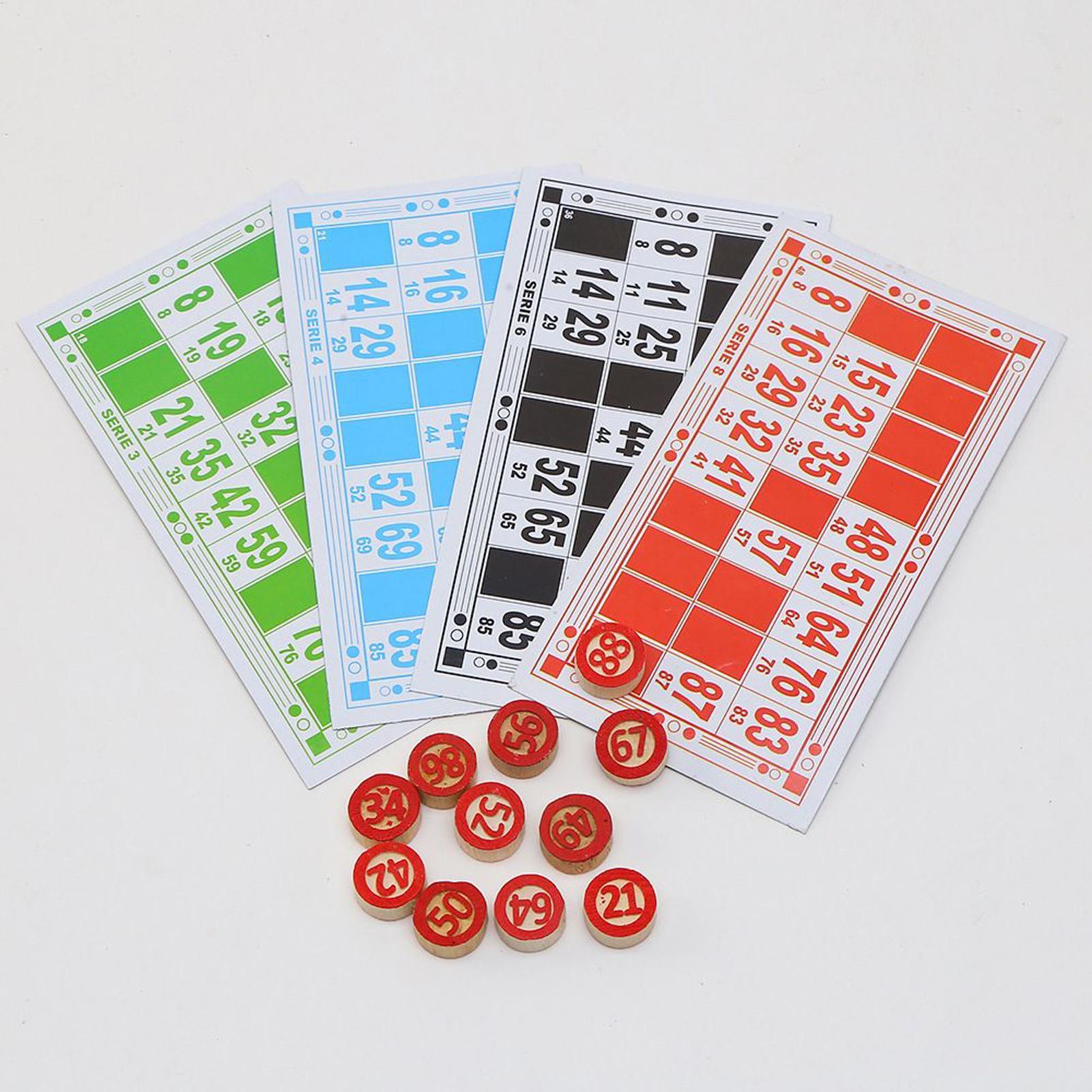 Bingo Card Game Wooden Funny E - Kids Education Group 评论和价格