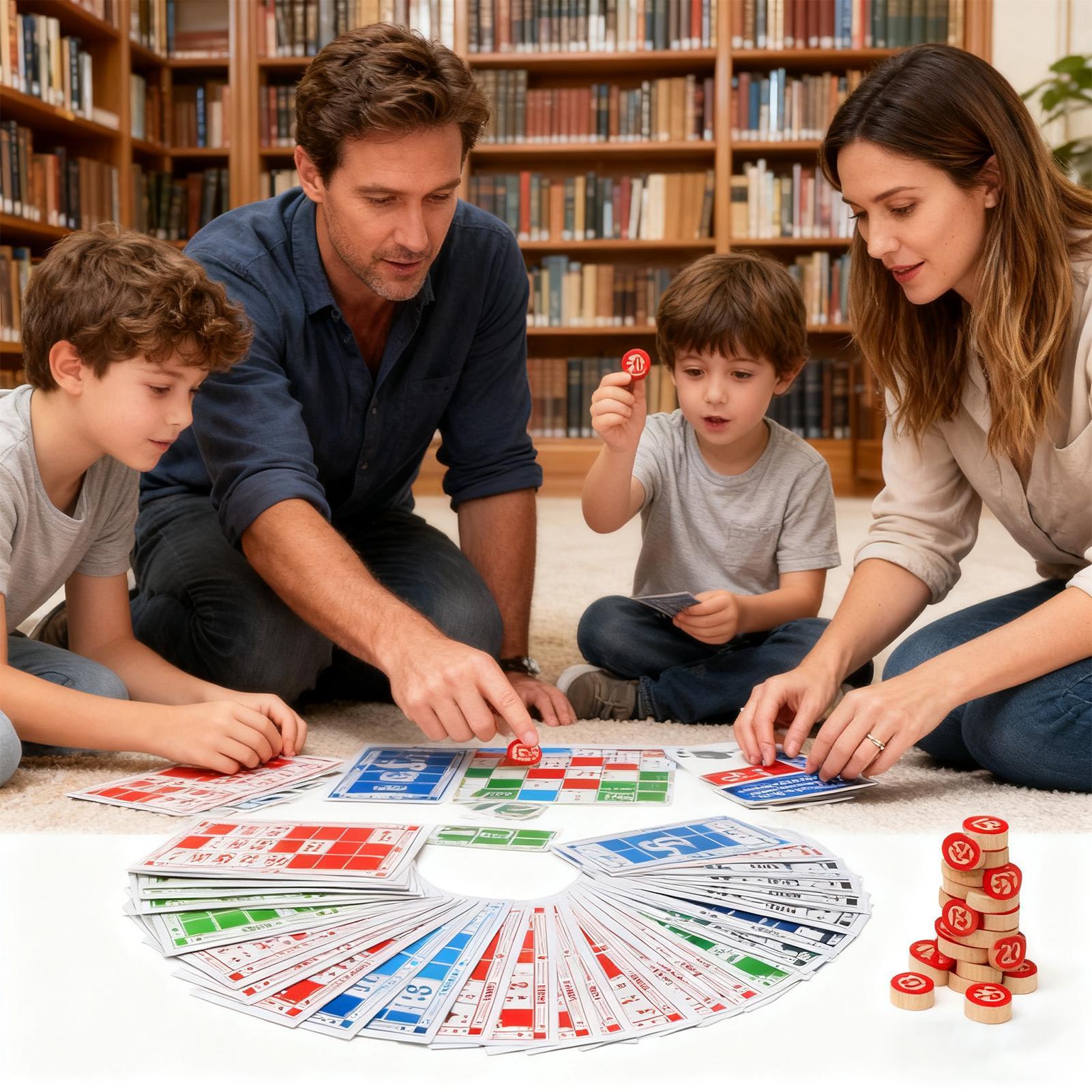 Bingo Card Game Wooden Funny E - Kids Education Group 评论和价格